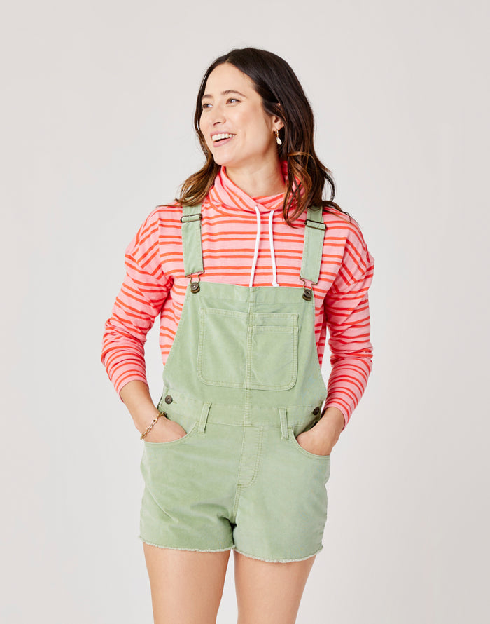 Jason Overall Short: Light Olive - FINAL SALE