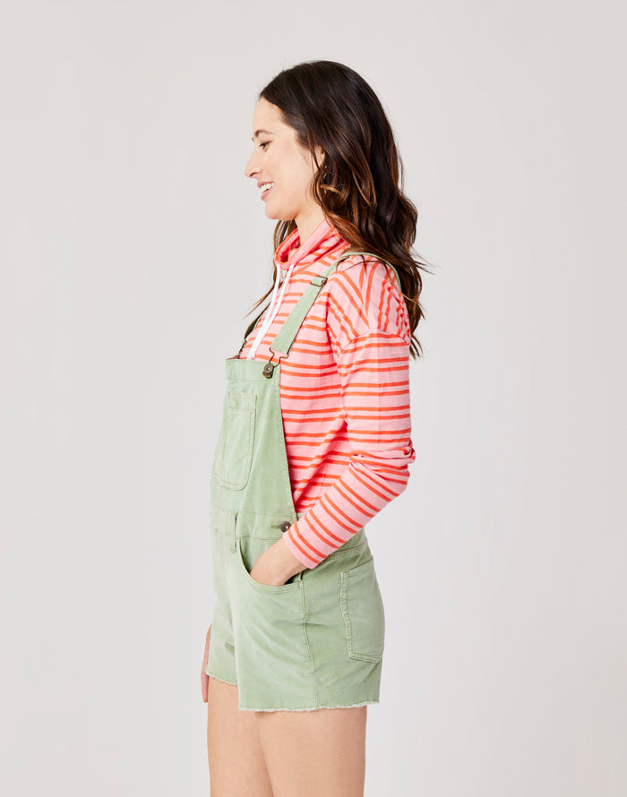Jason Overall Short: Light Olive - FINAL SALE