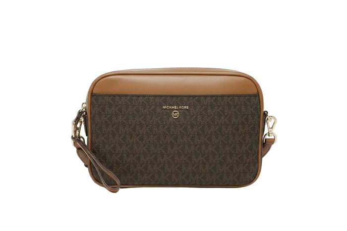 MICHAEL KORS JET SET logo and leather - BROWN - MK5 - Runner
