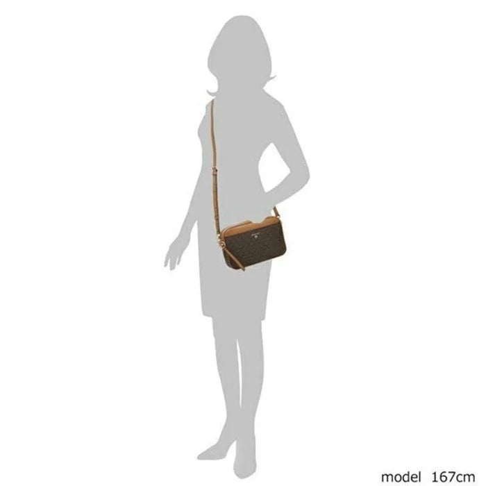 MICHAEL KORS JET SET logo and leather - BROWN - MK5 - Runner