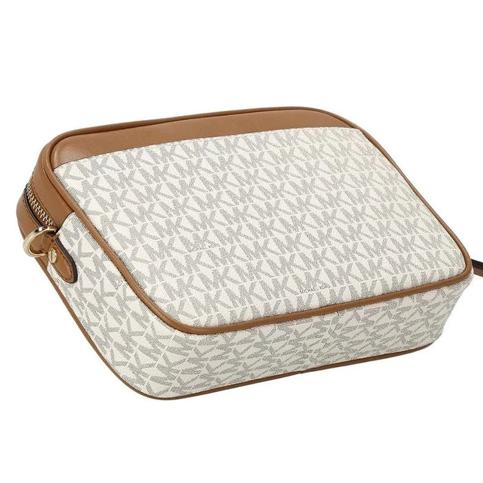 MICHAEL KORS JET SET logo and leather - WHITE - MK6 - Runner