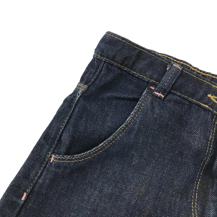 Jigsaw 6-7 years navy blue wide leg jeans