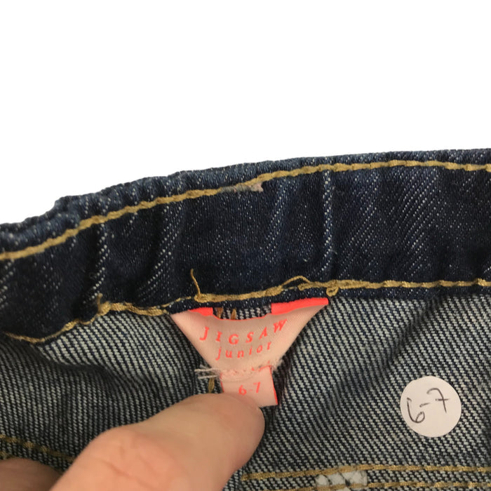 Jigsaw 6-7 years navy blue wide leg jeans