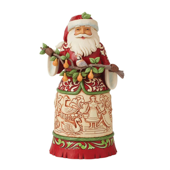 Jim Shore Heartwood Creek - 12 Twelve Days of Christmas Santa Figurine 6013135