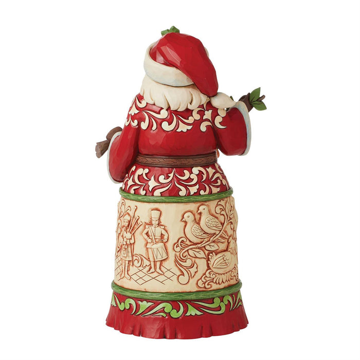 Jim Shore Heartwood Creek - 12 Twelve Days of Christmas Santa Figurine 6013135