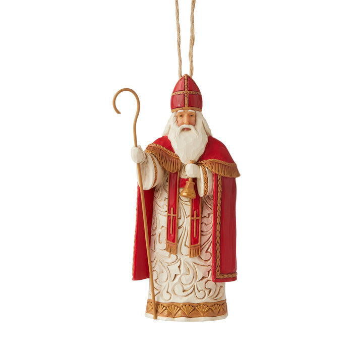 Jim Shore Heartwood Creek - Belgian Santa Christmas Ornament 6006674