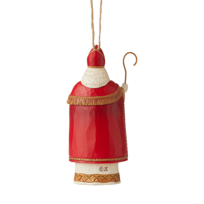 Jim Shore Heartwood Creek - Belgian Santa Christmas Ornament 6006674