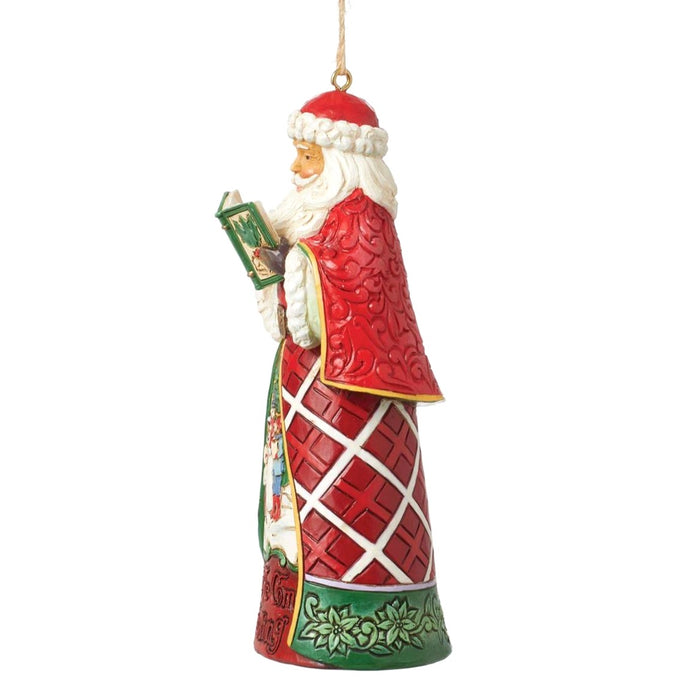 Jim Shore Heartwood Creek - Caroling Santa Christmas Ornament 6012969