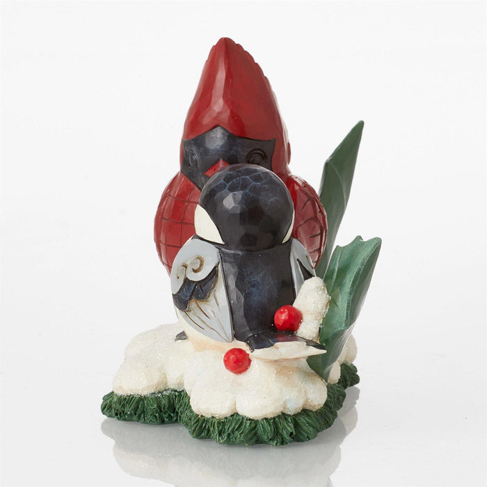 Jim Shore Heartwood Creek - Holiday Cardinal & Chickadee Birds Figurine 6012868