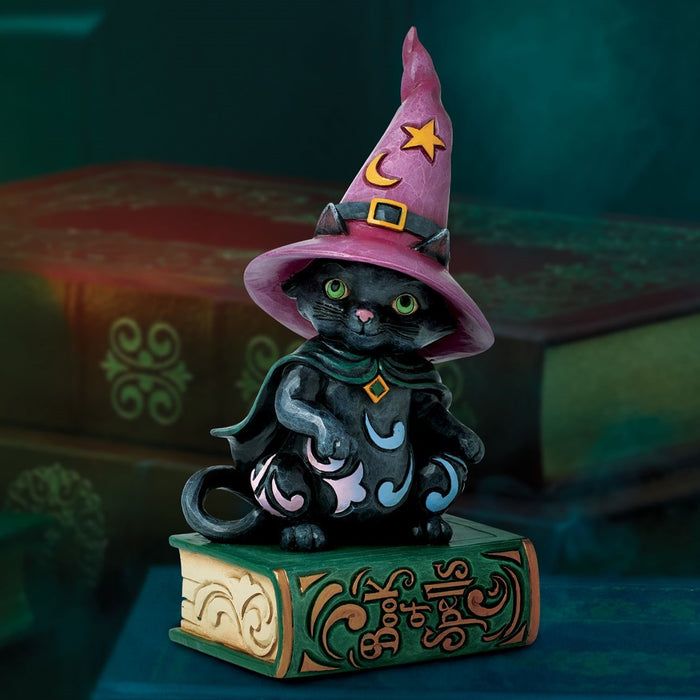 Jim Shore Heartwood Creek - Too Cute To Spook Black Witch Cat Halloween Figurine 6016645