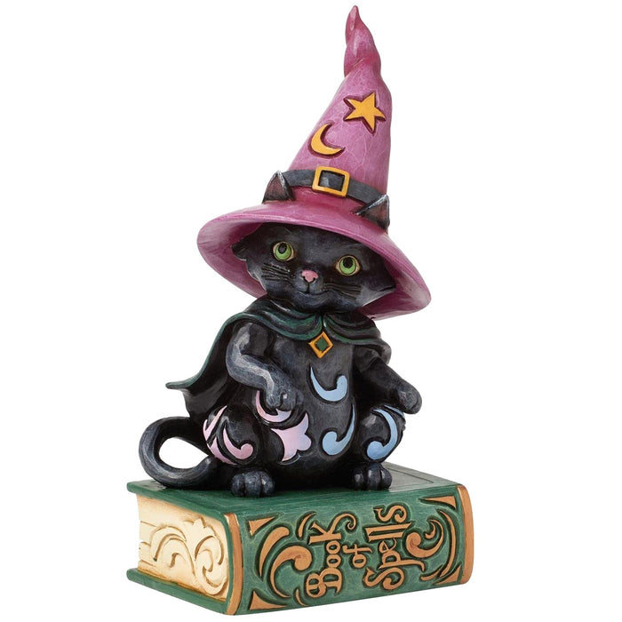Jim Shore Heartwood Creek - Too Cute To Spook Black Witch Cat Halloween Figurine 6016645