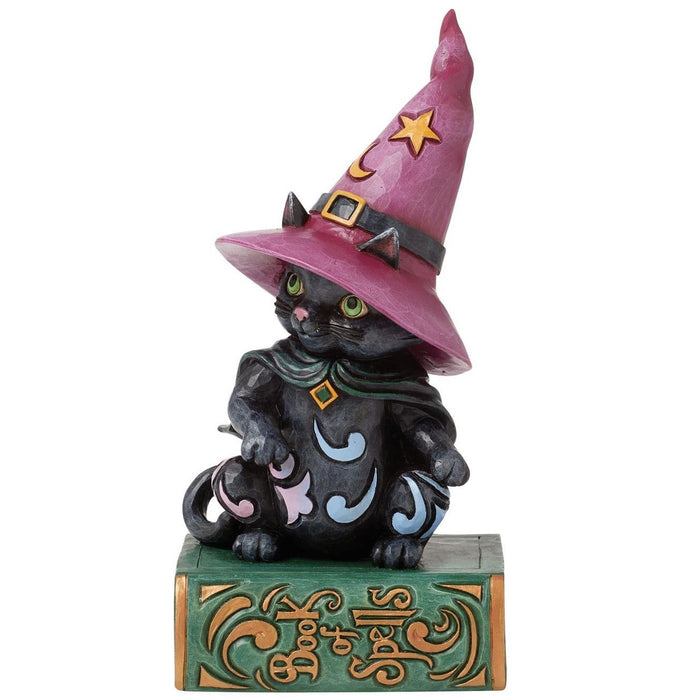 Jim Shore Heartwood Creek - Too Cute To Spook Black Witch Cat Halloween Figurine 6016645