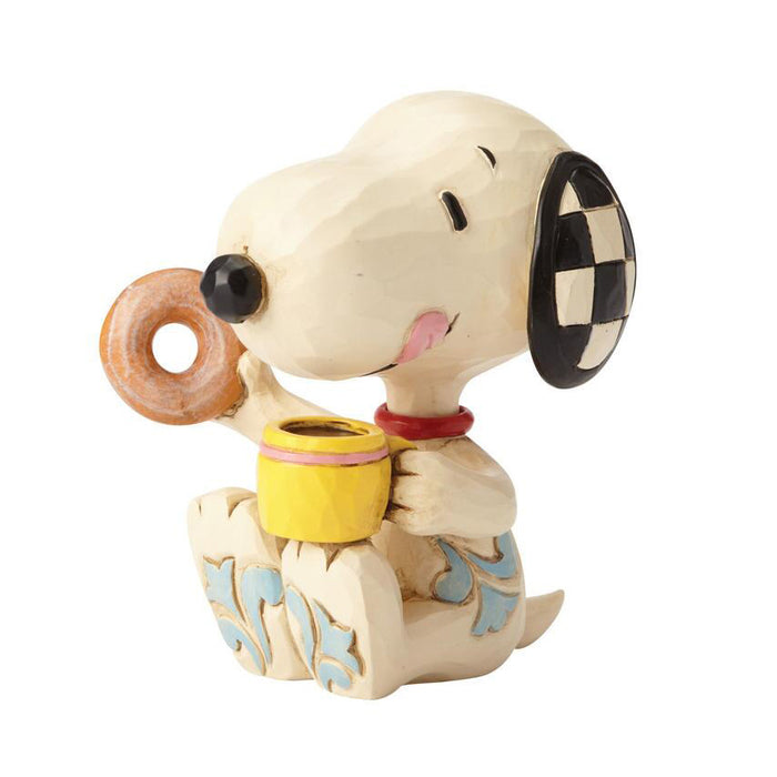 Jim Shore Peanuts - Donut & Coffee Snoopy Figurine 6001297