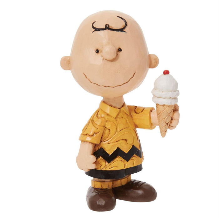 Jim Shore x Peanuts - Charlie Brown with Ice Cream Cone Figurine 6011957