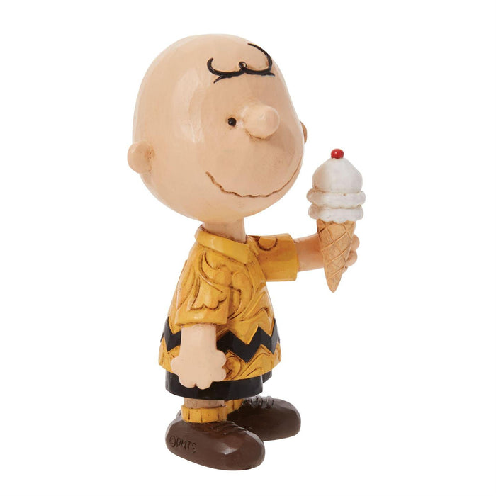 Jim Shore x Peanuts - Charlie Brown with Ice Cream Cone Figurine 6011957