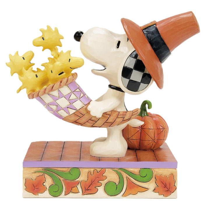 Jim Shore x Peanuts - Harvest Happiness Snoopy Pilgrim Figurine 6016579