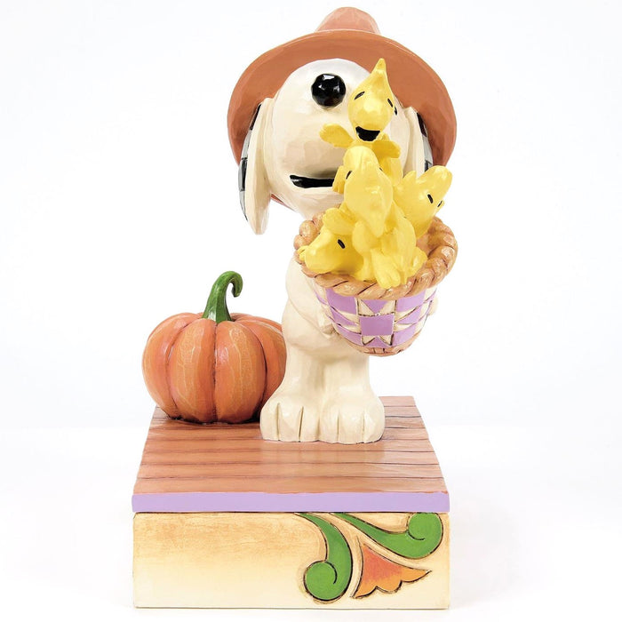Jim Shore x Peanuts - Harvest Happiness Snoopy Pilgrim Figurine 6016579