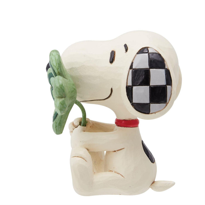 Jim Shore x Peanuts - Snoopy with Clover Leaf Figurine 6014341