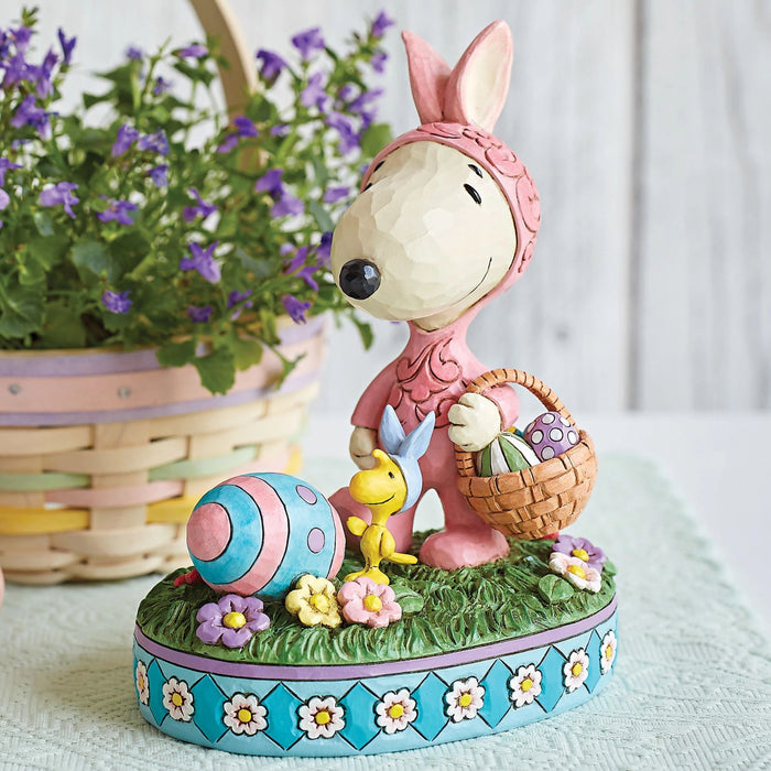 Jim Shore x Peanuts - Snoopy & Woodstock Easter Figurine 6014343