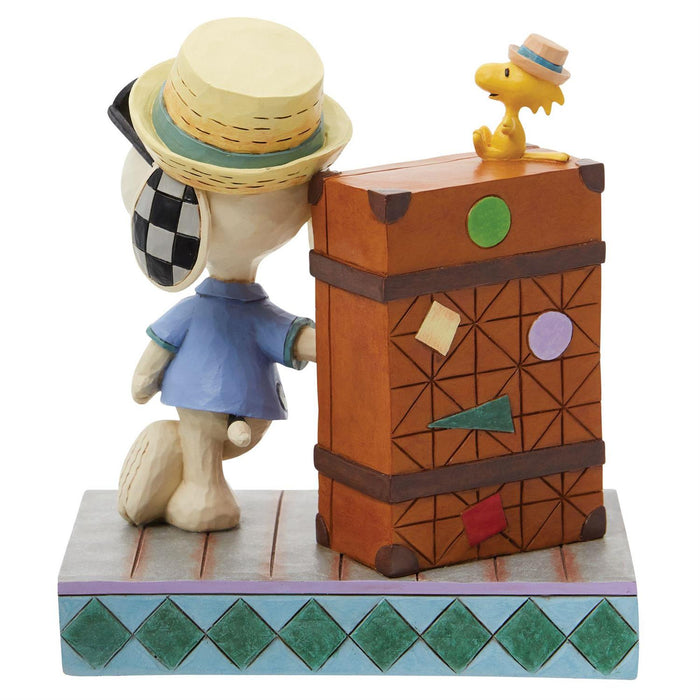 Jim Shore x Peanuts - Snoopy & Woodstock on Vacation Figurine 6014337