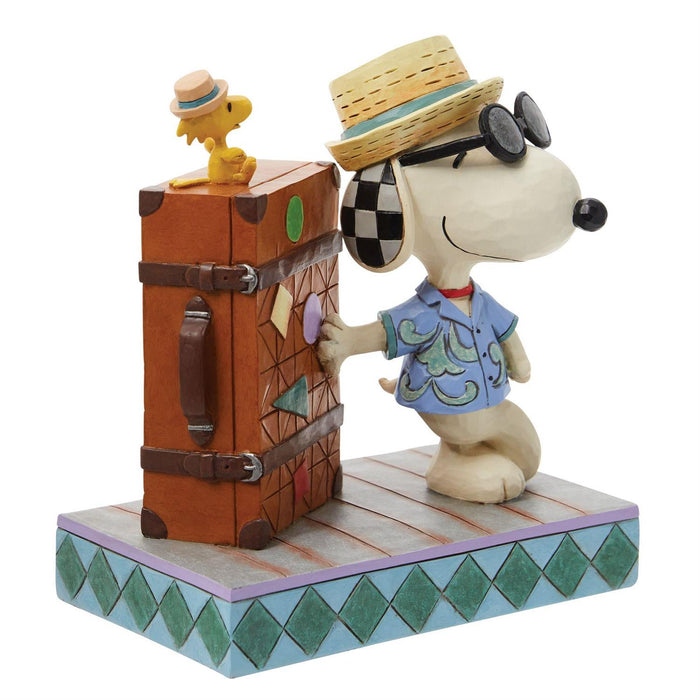 Jim Shore x Peanuts - Snoopy & Woodstock on Vacation Figurine 6014337
