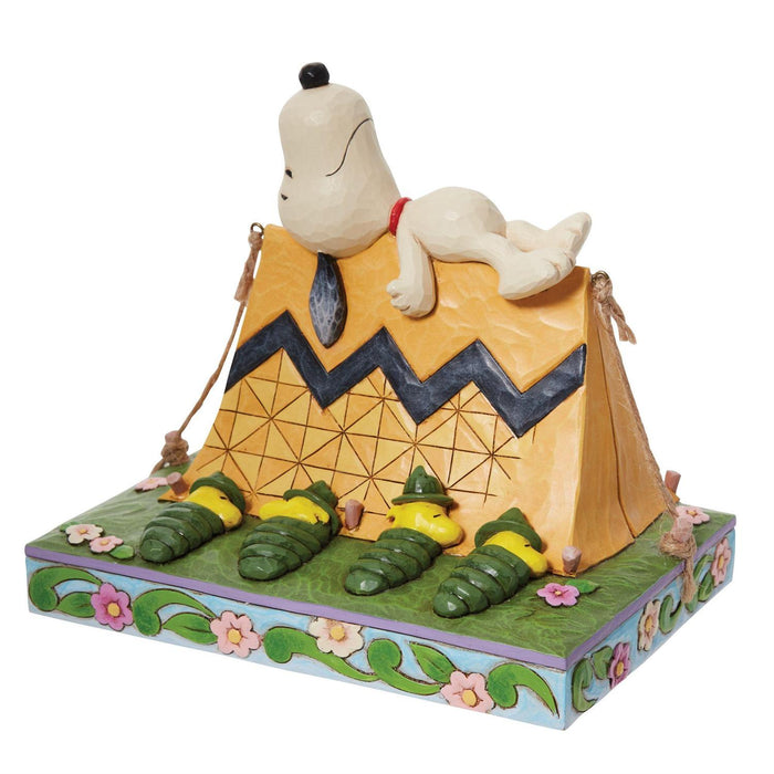 Jim Shore x Peanuts - Snoopy & Woodstock Restful Campers Figurine 6011952