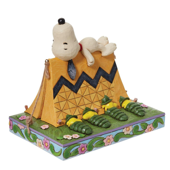 Jim Shore x Peanuts - Snoopy & Woodstock Restful Campers Figurine 6011952