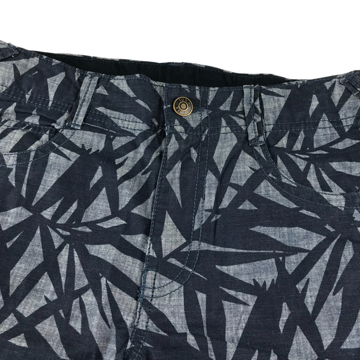 John Lewis 10-11 years navy and grey plant print cotton shorts