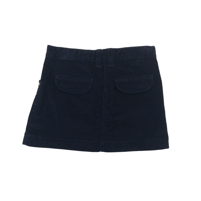 John Lewis 5-6 years navy blue corduroy mini skirt