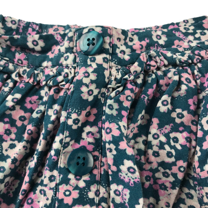 John Lewis 5-6 years teal flower skirt
