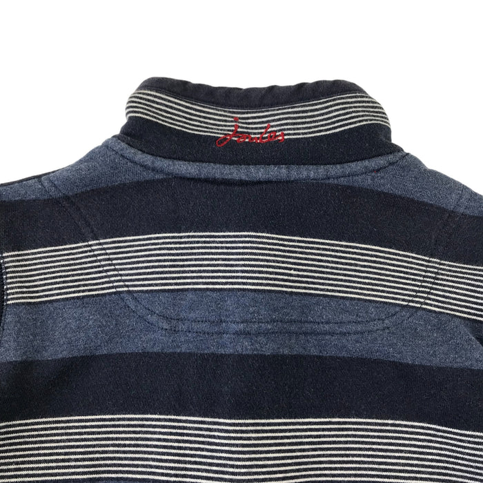 Joules 9-10 years blue and grey striped sweater