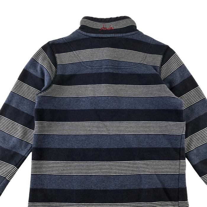 Joules 9-10 years blue and grey striped sweater