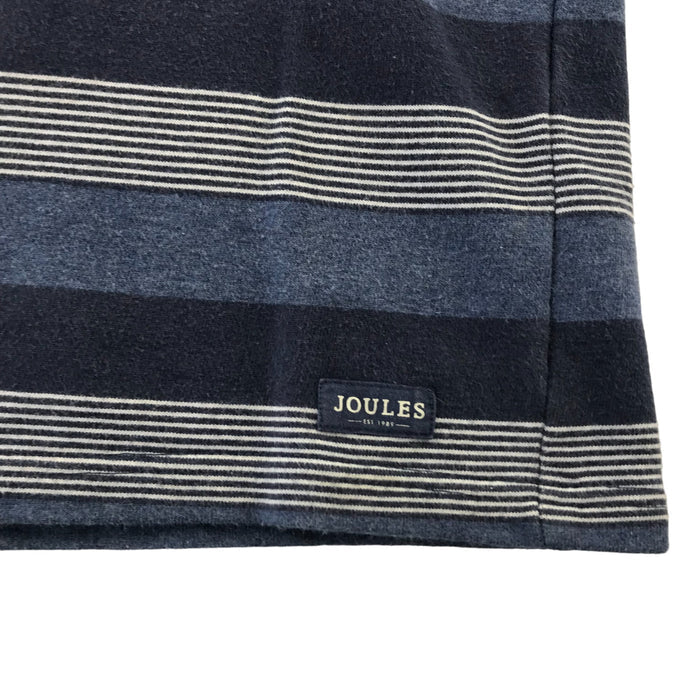 Joules 9-10 years blue and grey striped sweater