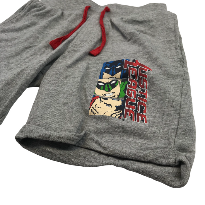 Justice League 8 years grey print shorts