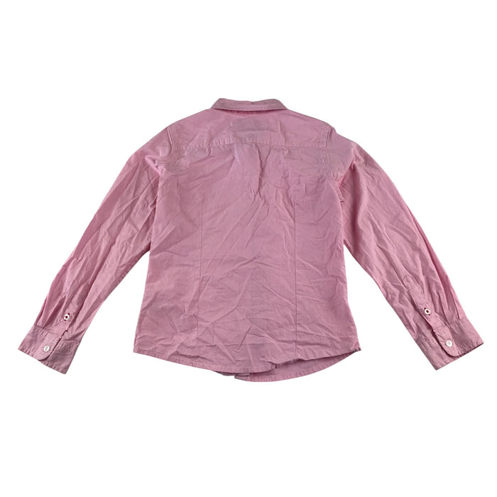 Kappahl 6-7 years pink with white striped buttoned cotton shirt