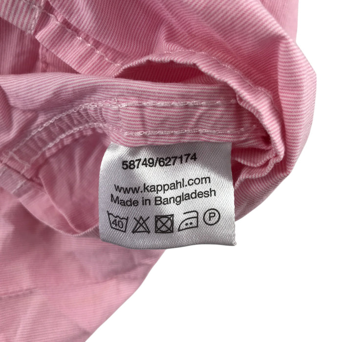 Kappahl 6-7 years pink with white striped buttoned cotton shirt