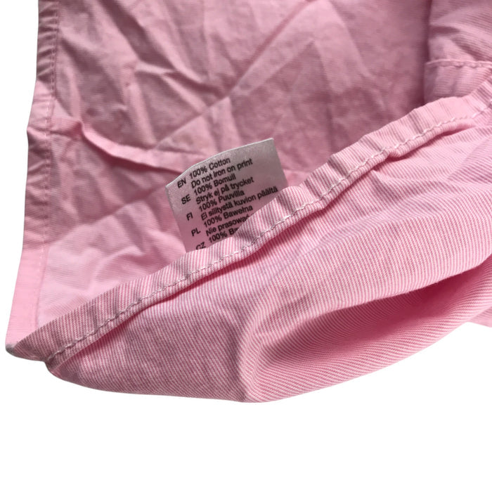 Kappahl 6-7 years pink with white striped buttoned cotton shirt