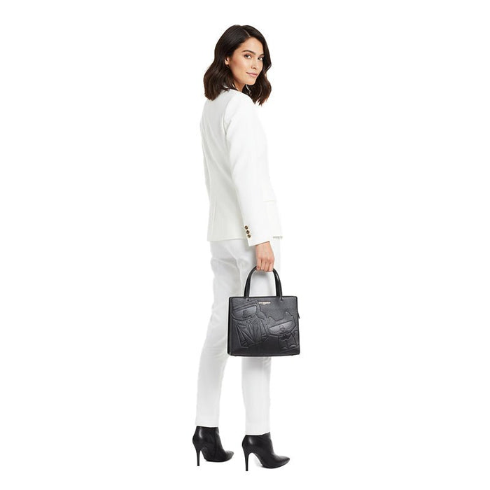 Karl Lagerfeld Maybelle Leather Satchel KB36 - Runner
