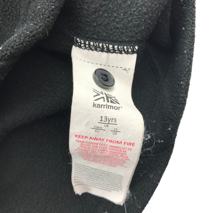 Karrimor 12-13 years black zipped fleece