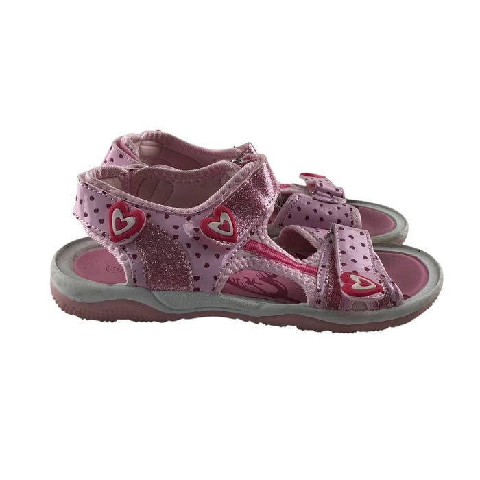 Kella size UK 2.5 pink hearts sandals