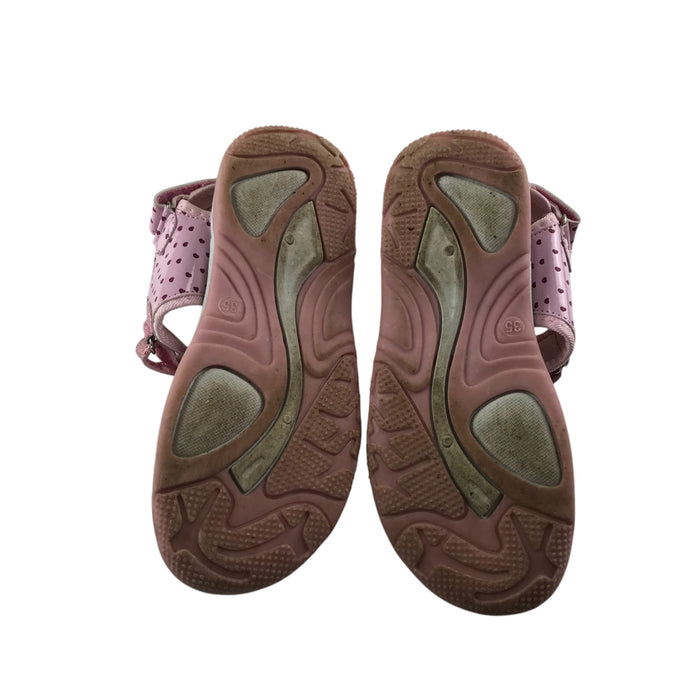 Kella size UK 2.5 pink hearts sandals