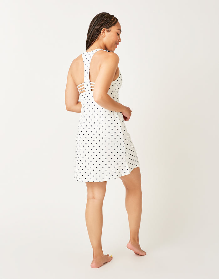La Jolla Dress: Cloud Polka Dot - FINAL SALE