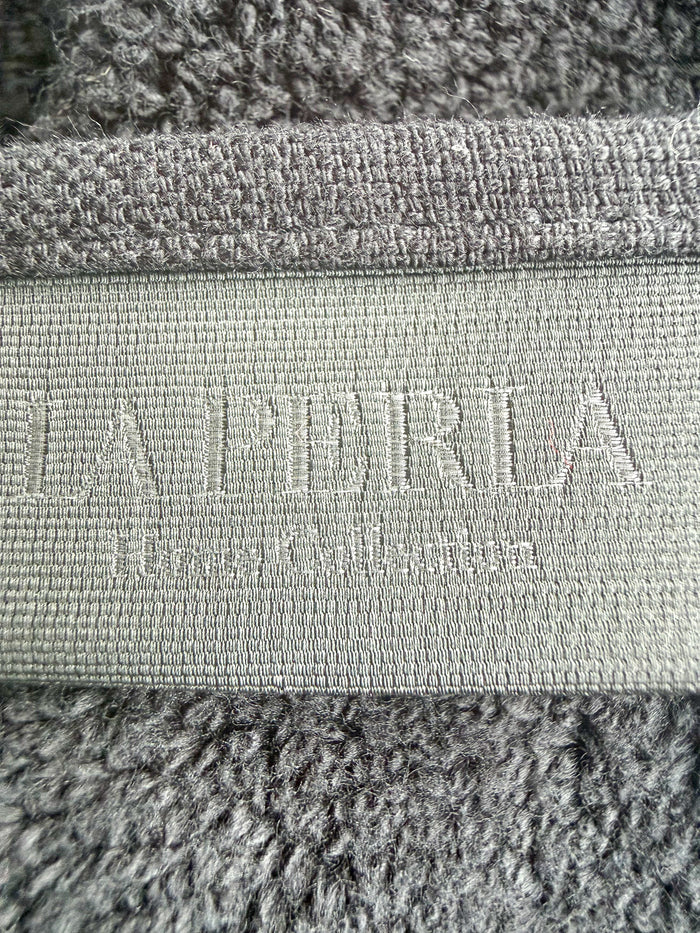 La Perla Black Towel Gold Lace Trim Towel
