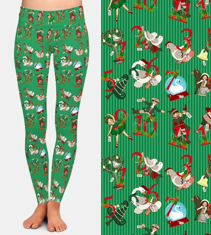 Ladies 12 Days Of Christmas & Festive Leggings