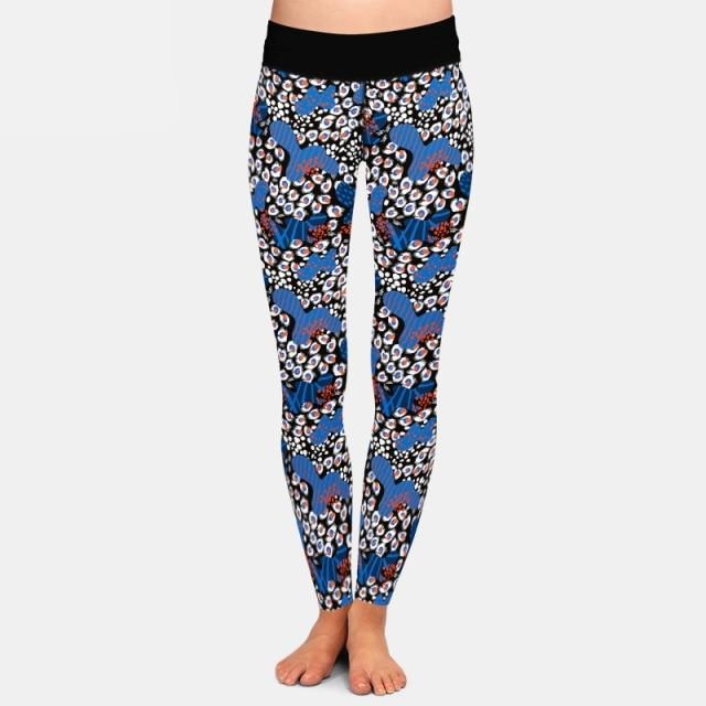 Ladies 3D Abstract Geometry Printed Leggings