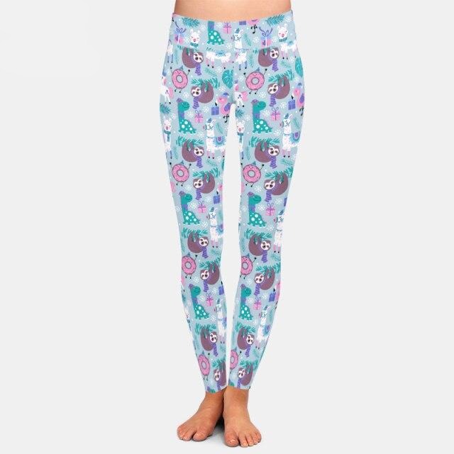 Ladies 3D Funny & Cute Sloth Printed Leggings