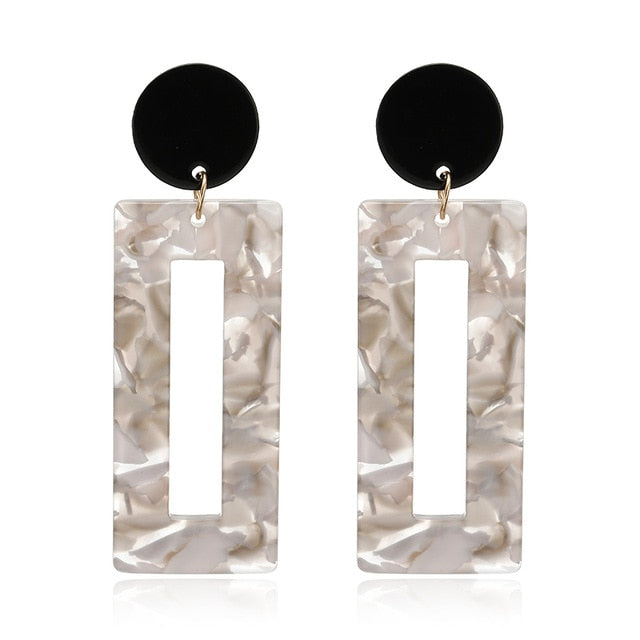 Ladies Lovely Fashion Acrylic Drop Earrings
