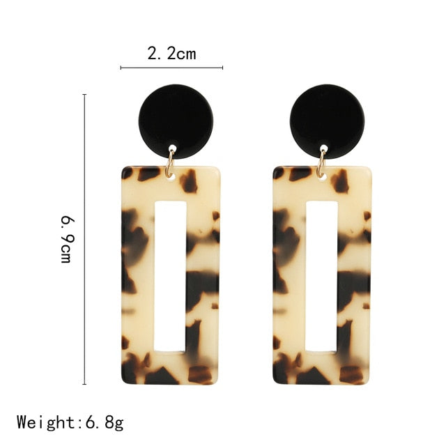 Ladies Lovely Fashion Acrylic Drop Earrings