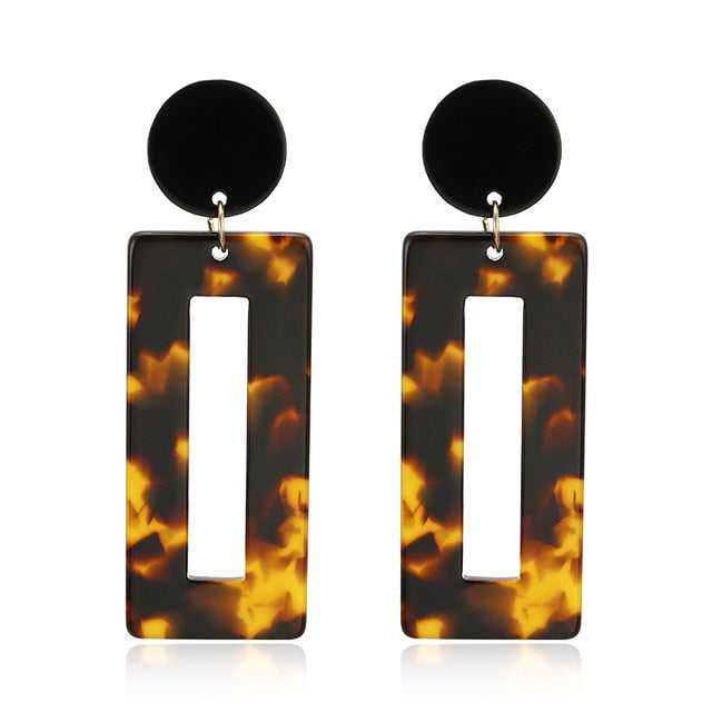 Ladies Lovely Fashion Acrylic Drop Earrings