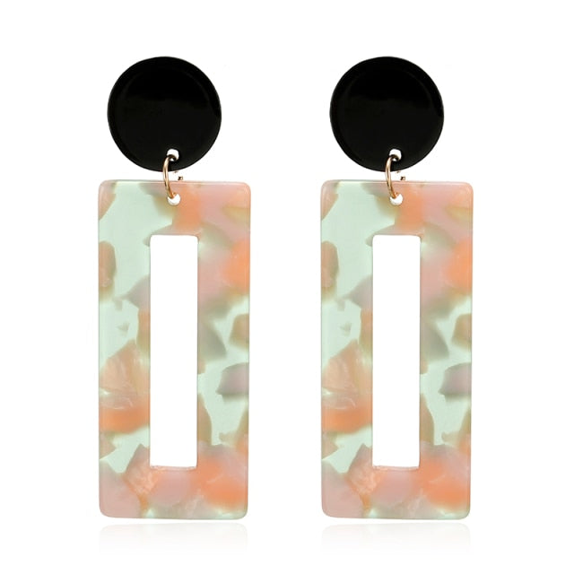 Ladies Lovely Fashion Acrylic Drop Earrings